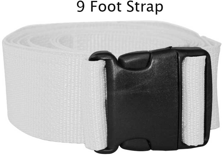 Disposable Spineboard OnePiece Straps with Plastic BuckleLifeguard