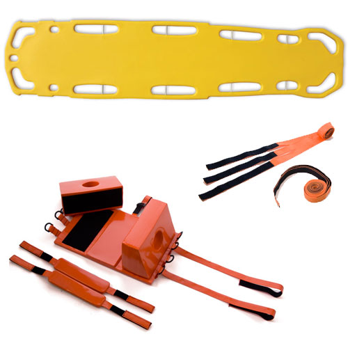 ProLite Spineboard 719 Pro Eco, Head Immobilizer, and strapLifeguard