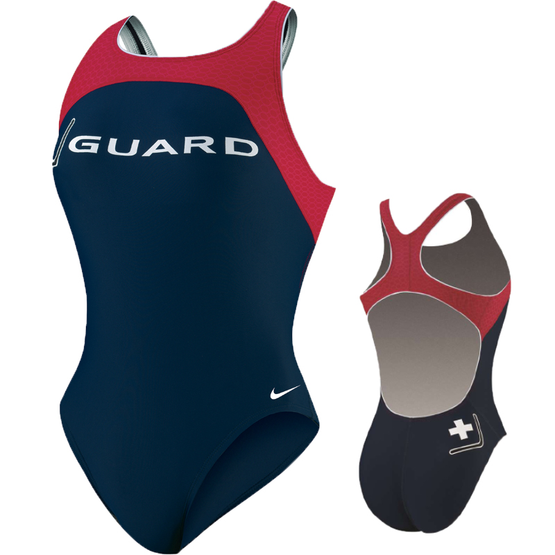 nike swim suit lifeguard powerback swimwear tfss0046 nike lifeguard swimsuit size chart