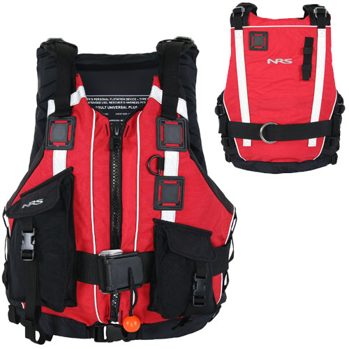 NRS Rapid Rescuer PFD Type V Life Vest Jacket USCG Approved Red