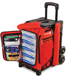 MobileAid Modular Trauma First Aid Kits EASY-ROLL Hi-Visibility Modular Trauma First Aid Station | 31500 | MobileAid