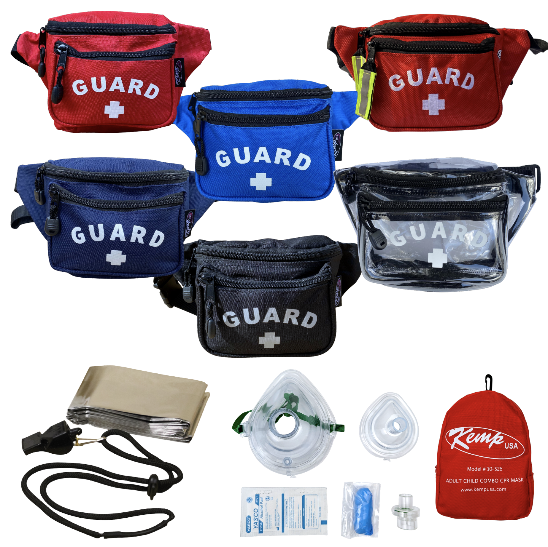 Kemp Waterpark and Beach Lifeguard Fanny Pack First Aid