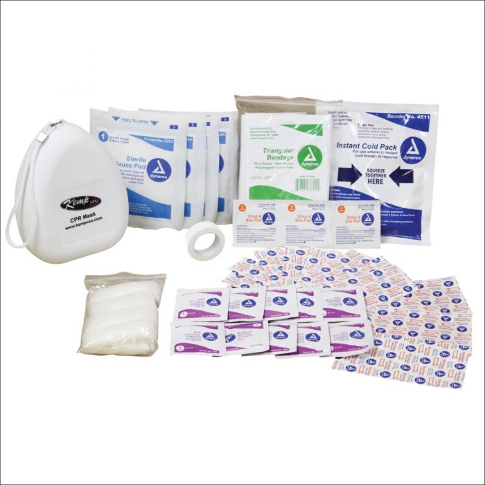 Kemp USA First Aid Refill Supply Pack for Hip Pack (Supply Pack Only)