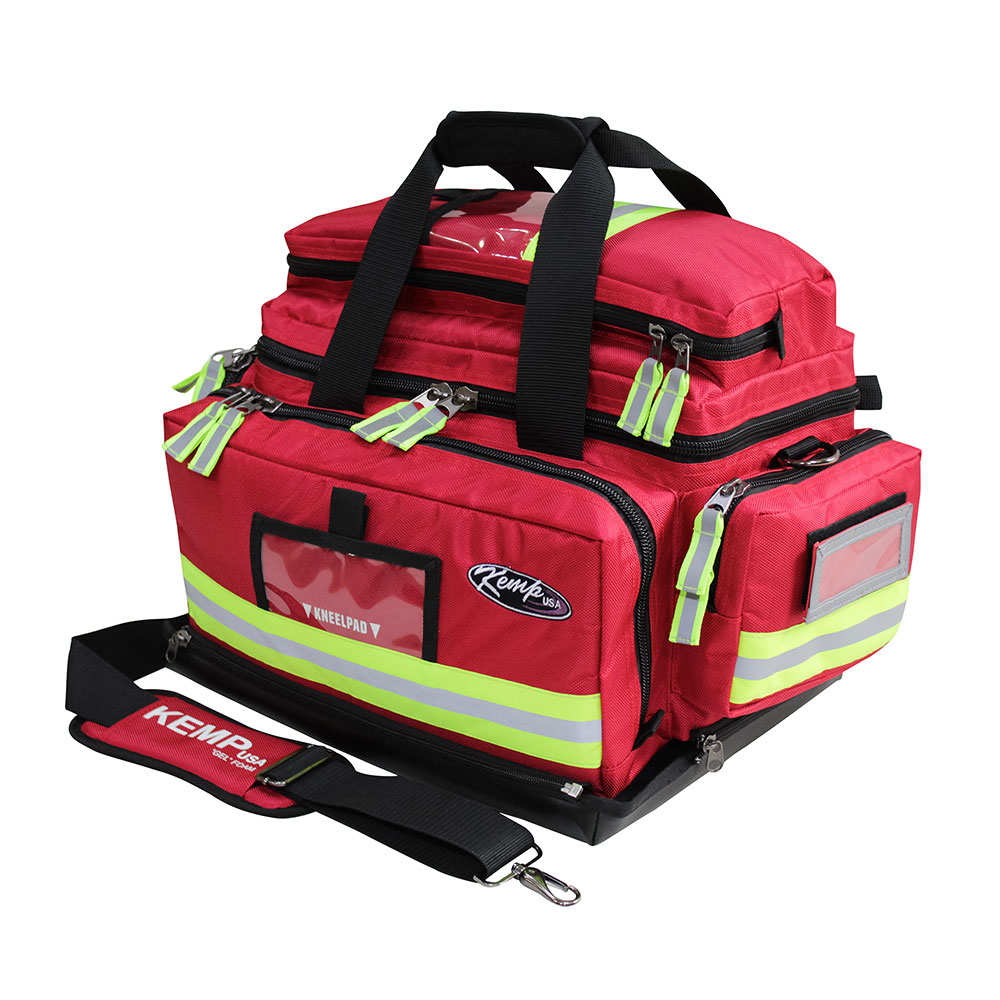 Kemp USA Premium Large Professional Trauma Bag | 10-104-Premium Red