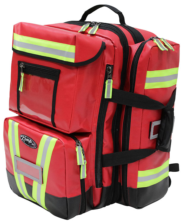 Kemp USA Tarpaulin Fluid-Resistant Ultimate EMS Backpack | 10-115-RED-TPN
