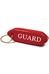 KEMP Solid Red Mini Lifeguard Rescue Tube Keychain | 10-210
