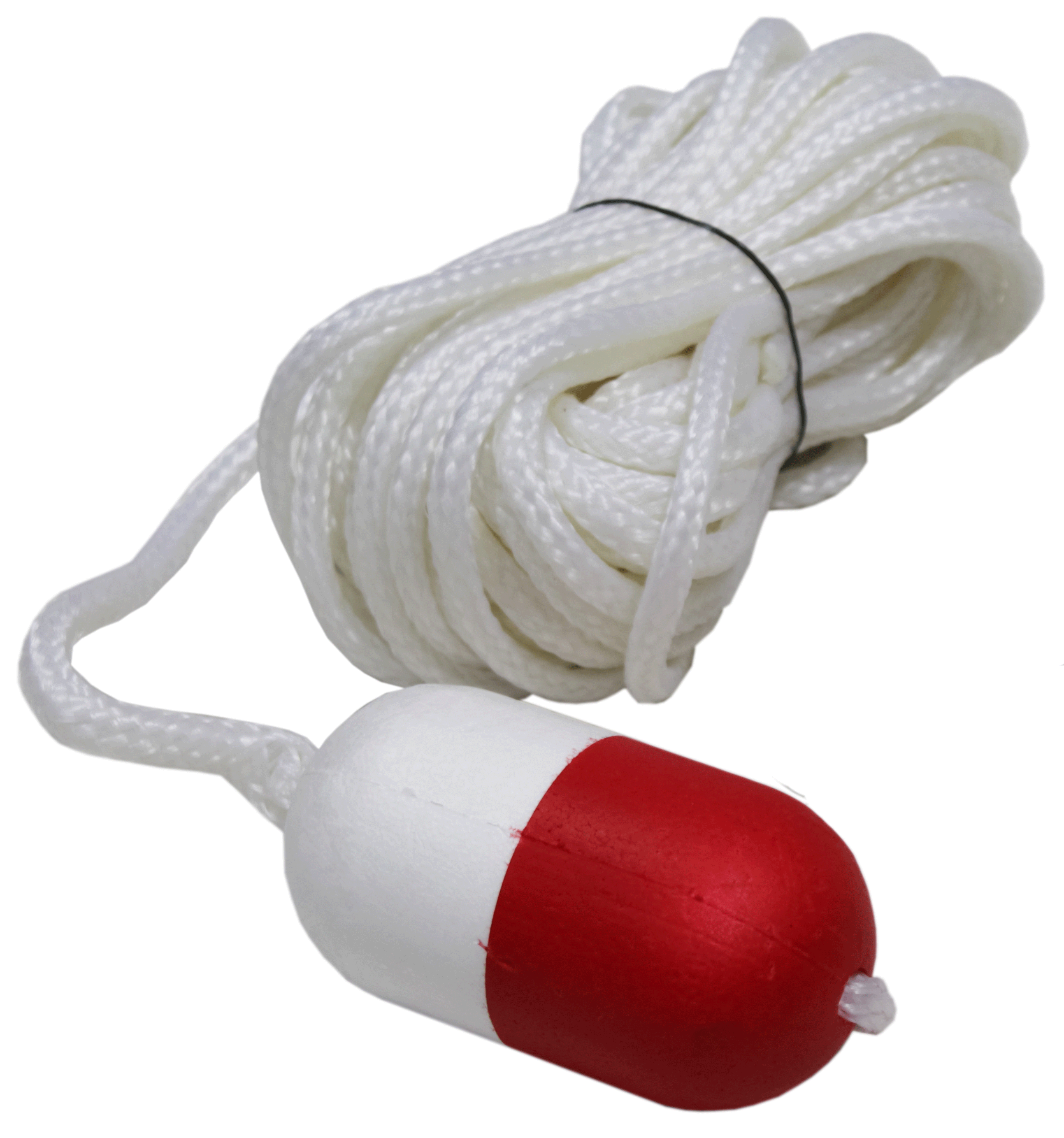 Kemp USA 60' Foot White Throw Line with Ball for Ring Buoys | 10-225