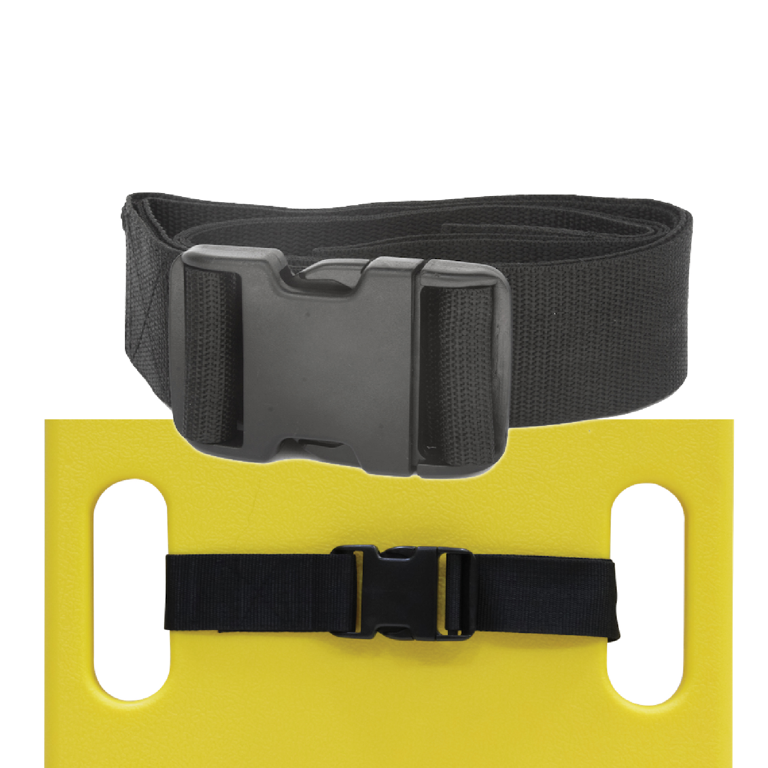 KEMP 1 Piece Quick Release Spineboard Strap - Black 10-301