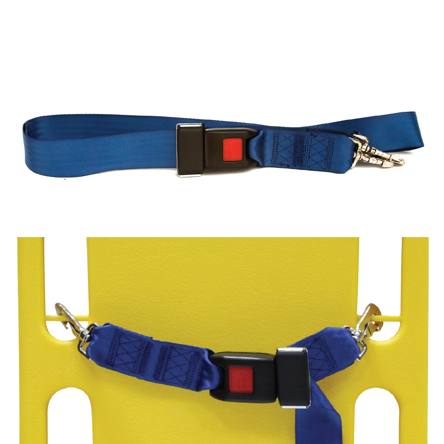 Kemp 10-304 Nylon Spineboard Strap w/ Speed Clips Metal Push Buckle | Spinal Immobolization