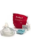 AMBU CPR Mask in Red Pouch | Kemp 10-517 | SALE