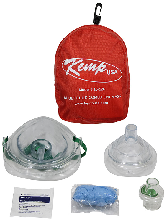 Adult and Child Combo CPR Mask