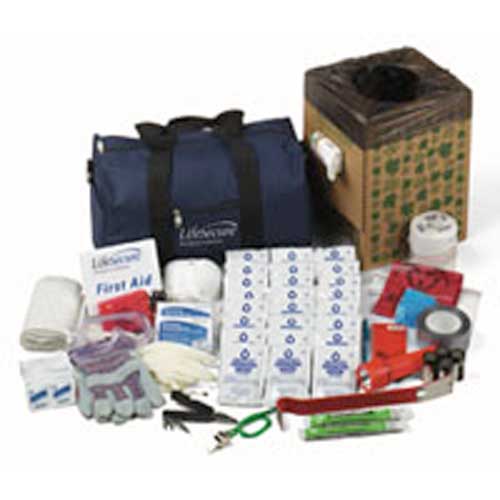 10-PERSON Office Evacuation & Shelter-In-Place Emergency Kit | 10100 | Mobile Aid Emergency Response - LifeSecure