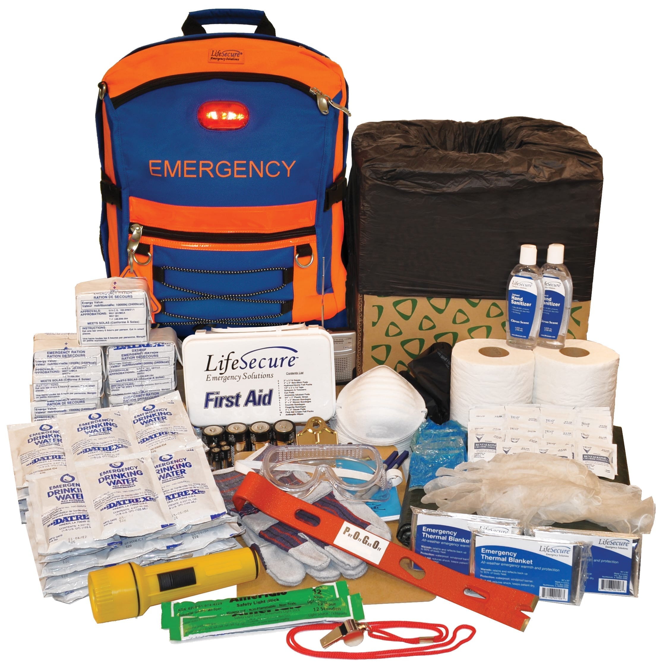 SecurEvac 30-PERSON Evacuation & Shelter-In-Place Survival Kit 10800
