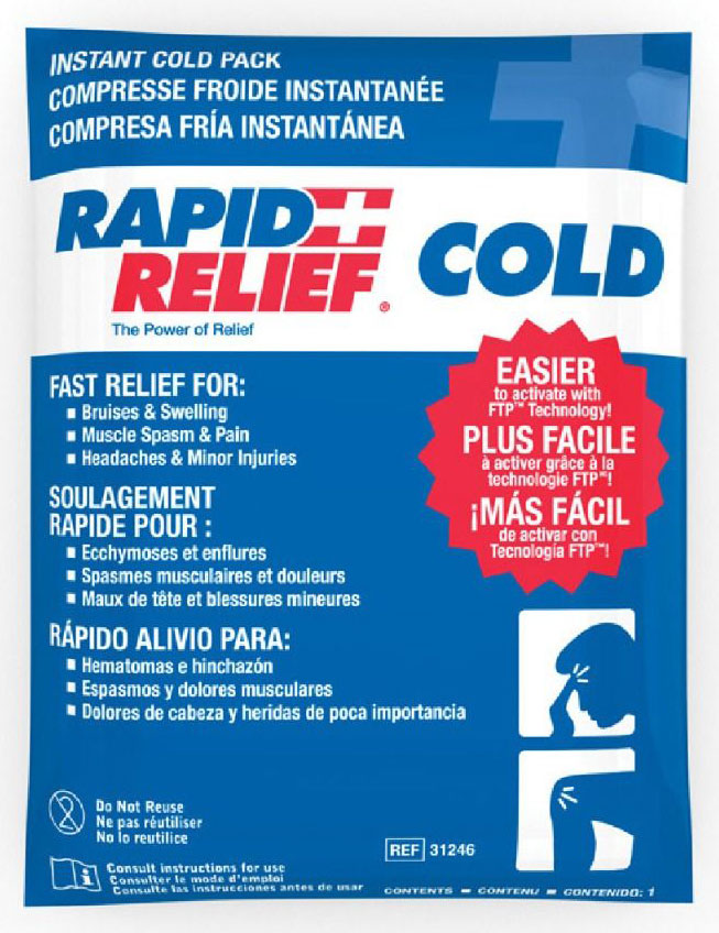 Disposable Instant Ice Packs by KEMP (24-50 per box depending on size pack ordered) = 1 Box