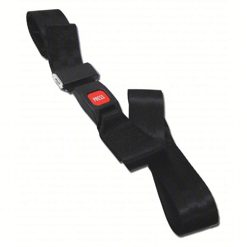 DMS 2 Piece Strap w/ Metal Push Button Buckle & Loop Ends