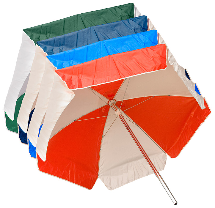 Kemp USA 6' Umbrella, Vinyl-Reinforced Nylon | 12-002 | Kemp Lifeguard Store Supply