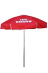 Kemp USA: 6.0' Lifeguard Umbrella | 12-004--RED-GRD | Lifeguard Store Supply
