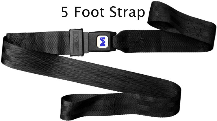 Nylon Spineboard Loop-Lok Seatbelt Style Straps