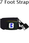 Morrison Medical Metal Push Button One Piece, 7' | 1208 Black |Spine Board Strap Spinal Immobilization
