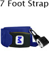 Morrison Medical Metal Push Button One Piece, 7' | 1208 Blue |Spine Board Strap Spinal Immobilization