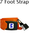 Morrison Medical Metal Push Button One Piece, 7' | 1208 Orange |Spine Board Strap Spinal Immobilization