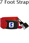 Morrison Medical Metal Push Button One Piece, 7' | 1208 Red |Spine Board Strap Spinal Immobilization