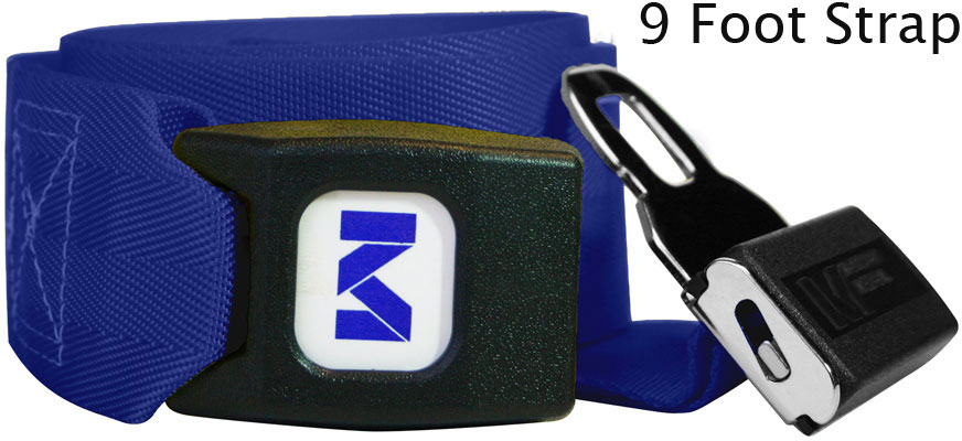 Morrison Medical Metal Push Button One Piece, 9' | 1209 Blue |Spine Board Strap Spinal Immobilization