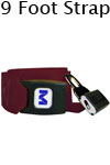Morrison Medical Metal Push Button One Piece, 9' | 1209 Maroon |Spine Board Strap Spinal Immobilization