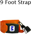 Morrison Medical Metal Push Button One Piece, 9' | 1209 Orange |Spine Board Strap Spinal Immobilization