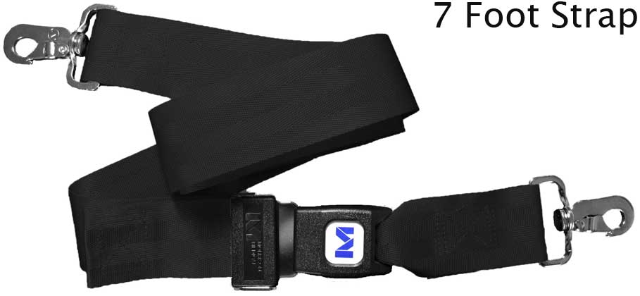 Nylon Spineboard Speedclip Seatbelt Style Straps