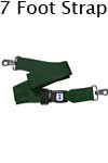 Morrison Medical Metal Push Button Metal Swivel Speed Clip 2PC,7' | 1211 Green |Spine Board Strap Spinal Immobilization