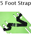 Morrison Medical Plastic Side Release Loop Lok Ends 2PC,5' | 1250 Black |Spine Board Strap Spinal Immobilization
