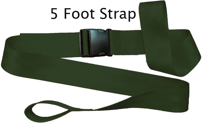Morrison Medical Plastic Side Release Loop Lok Ends 2PC,5' | 1250 Green |Spine Board Strap Spinal Immobilization