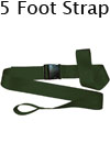 Morrison Medical Plastic Side Release Loop Lok Ends 2PC,5' | 1250 Green |Spine Board Strap Spinal Immobilization