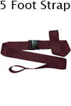 Morrison Medical Plastic Side Release Loop Lok Ends 2PC,5' | 1250 Maroon |Spine Board Strap Spinal Immobilization