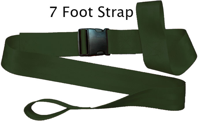 Morrison Medical Plastic Side Release Loop Lok Ends 2PC,7' | 1251 Green |Spine Board Strap Spinal Immobilization