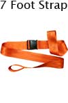 Morrison Medical Plastic Side Release Loop Lok Ends 2PC,7' | 1251 Orange |Spine Board Strap Spinal Immobilization