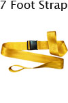 Morrison Medical Plastic Side Release Loop Lok Ends 2PC,7' | 1251 Yellow |Spine Board Strap Spinal Immobilization