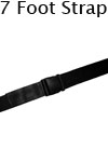 Morrison Medical Plastic Side Release 1PC,7' | 1258 Black |Spine Board Strap Spinal Immobilization