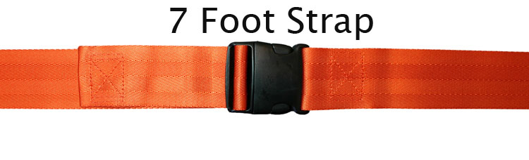 Morrison Medical Plastic Side Release 1PC,7' | 1258 Orange |Spine Board Strap Spinal Immobilization