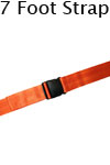 Morrison Medical Plastic Side Release 1PC,7' | 1258 Orange |Spine Board Strap Spinal Immobilization