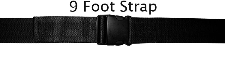 Morrison Medical Plastic Side Release 1PC,9' | 1259 Black |Spinal Immobilization Spine Board Strap