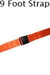 Morrison Medical Plastic Side Release 1PC,9' | 1259 Orange |Spinal Immobilization Spine Board Strap