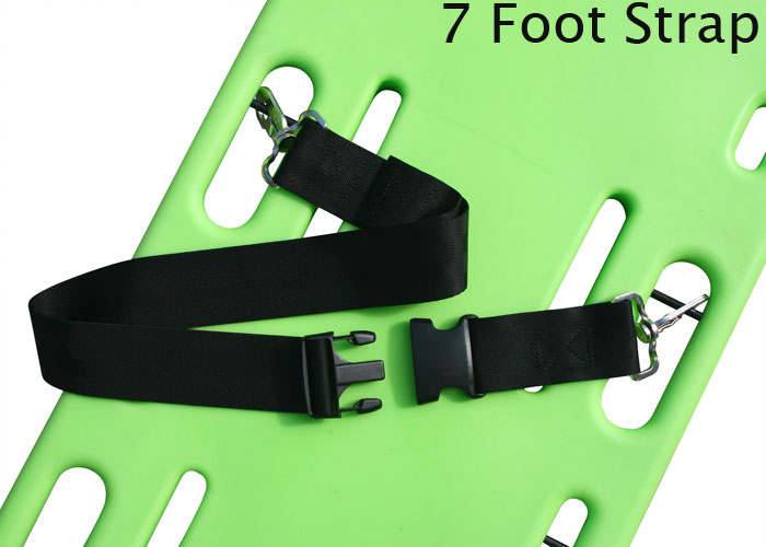 Morrison Medical Metal Swivel Speed Clip Ends 2PC,7' | 1261 Black |Plastic Side Release Spine Board Strap