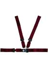 Morrison Medical Shoulder Harness Strap System | 1285 Maroon |Spinal Immobilization Spine Board Metal Push Button Buckle