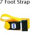 Morrison Medical Metal Push Button Loop-Lok 2PC, 7' | 1301X Yellow |Spinal Immobilization Vinyl Spine Board Strap