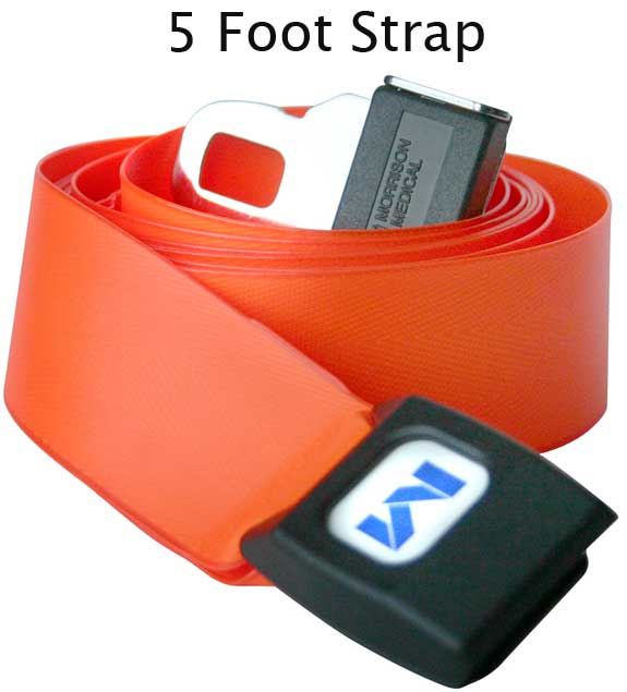 Morrison Medical Metal Push Button 1PC, 5' | 1307P Orange |Spinal Immobilization Spine Board Strap Patho Shield