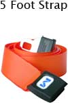 Morrison Medical Metal Push Button 1PC, 5' | 1307P Orange |Spinal Immobilization Spine Board Strap Patho Shield