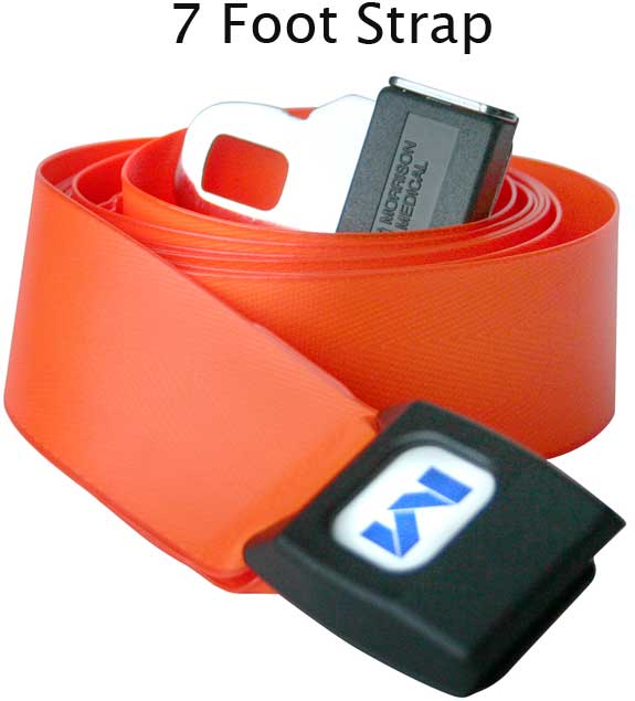 Morrison Medical Metal Push Button 1PC, 7' | 1308P Orange |Spinal Immobilization Spine Board Strap Patho Shield