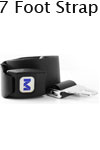 Morrison Medical Metal Push Button Vinyl 1PC, 7' | 1308X Black |Spinal Immobilization Spine Board Strap